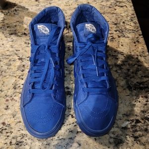 Blue HI Top Vans